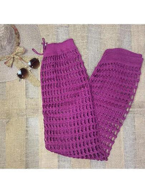 Calça Saída de Praia+Tricot Crochê Premuim